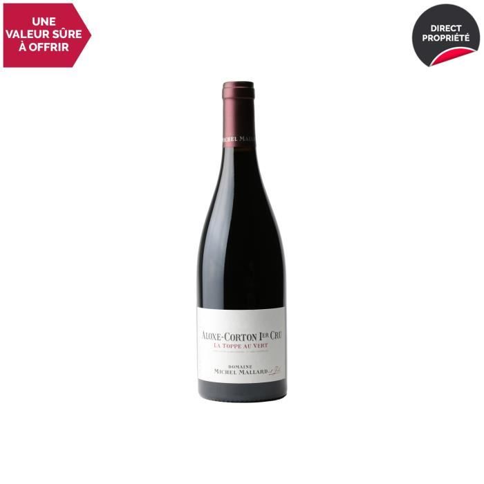 Aloxe-Corton 1er Cru La Toppe au Vert Rouge 2011 - 75cl - Domaine Michel Mallard - Vin AOC Rouge de Bourgogne - Cépage Pinot Noir