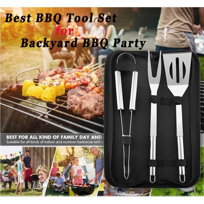Barbecue en acier inoxydable Ustensiles de barbecue Ustensiles Kit professionnel barbec_7601AL1027