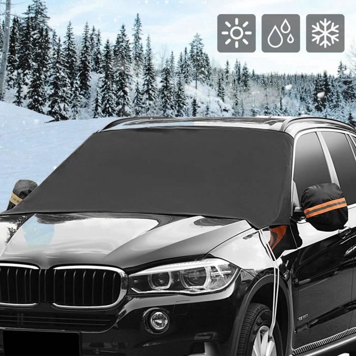 Auto pare-brise de la couverture neigeuse magnétique imperméable glace voiture pare-soleil gel protecteur _love2741