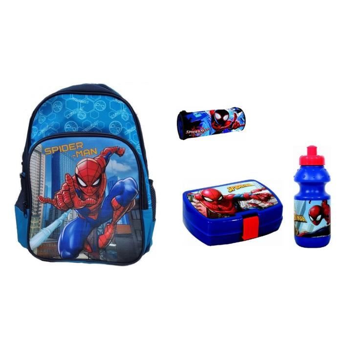 Sac à dos 42 cm Spider-man Ensemble gouter + Trousse