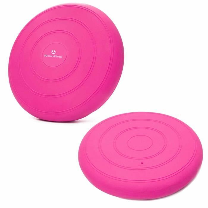 Coussin ballon d'assise »BlowUp« avec pompe - fitness - l'aérobic - poids max 140 kg - 33 cm - nombreuses couleurs: rose
