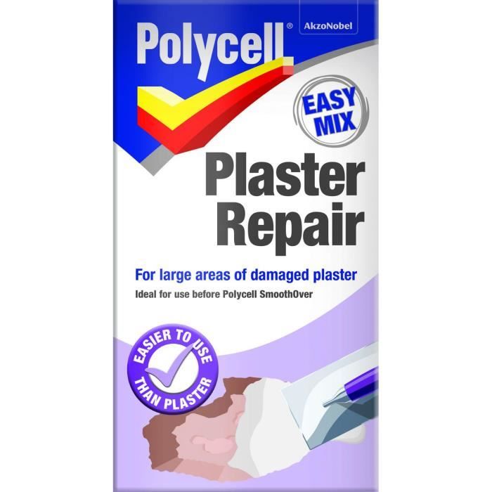 Polycell Plaster Repair Polyfilla - Powder Plaster Repair Polyfilla - Powder, Sous-couche, Poudre, 0,45 kg, 24 h, 24 h