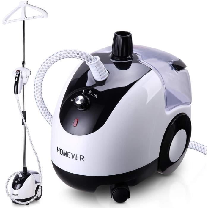 Défroisseur Vapeur Vertical, Homever Défroisseur Vapeur 2,6L Grand Réservoir D'eau prêt en 20 secondes, Défroisseur à Vêtements Pour