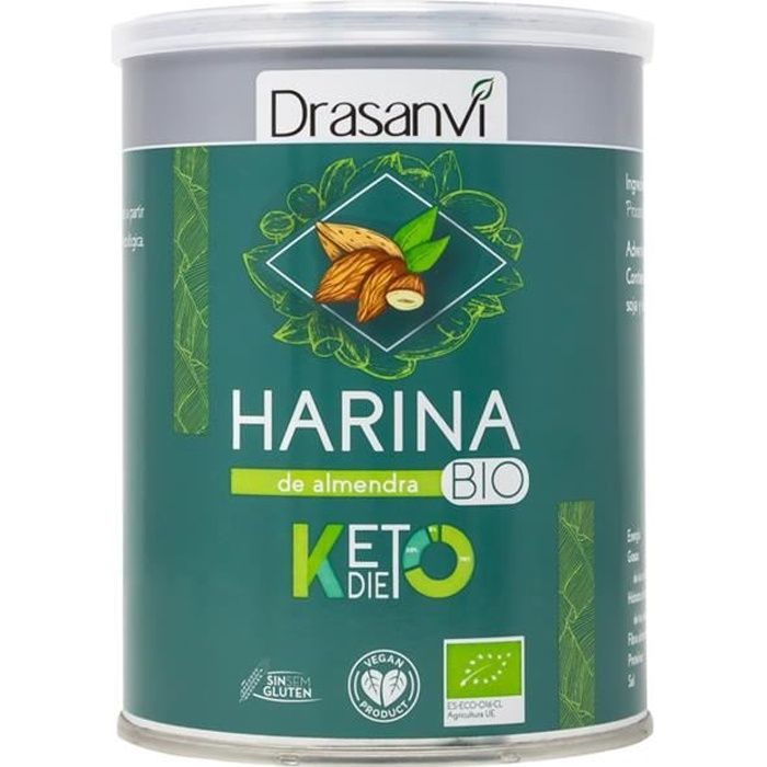 Drasanvi+Farine d'amande bio Keto 375 g de poudre