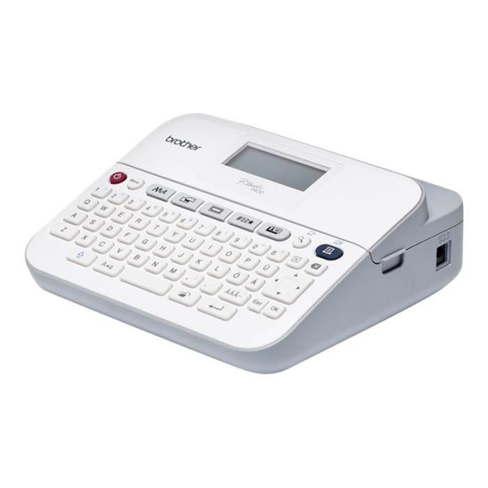 Brother P-Touch PT-D400 Étiqueteuse monochrome transfert thermique Rouleau (1,8 cm) jusqu'à 20 mm-sec impression par 5 lignes…