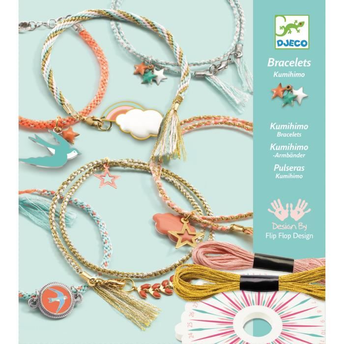 Coffret créatif bracelets Kumihimo : Céleste aille Unique Coloris Unique
