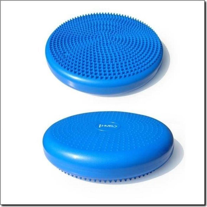 HMSPORT - Coussin Ballon rond assise dynamique - Diamètre 35 cm - Coussin d'équilibre - Tenue droite - Exercices musculaires