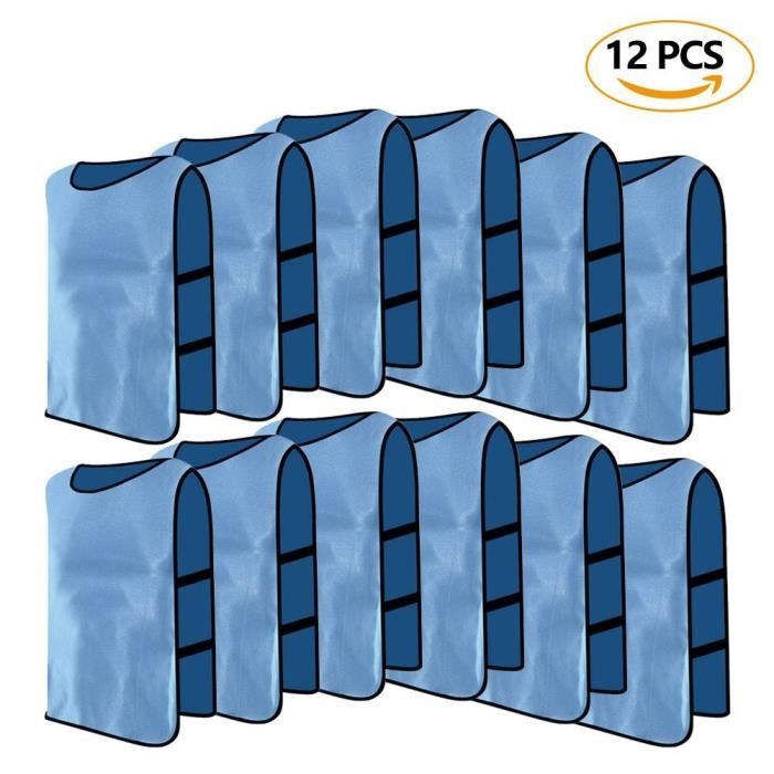12pcs football mêlée Mesh Bibs,Chasuble d'entraînement,dossards d'entraînement