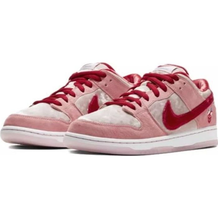 NIIKE SB Dunk Low Strange Love Originale Chaussures de Basket Pour Femme Homme Pas Cher Rose