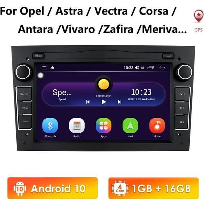 Autoradio Android GPS Navi lecteur multimédia pour Opel Astra H G J Vectra Meriva Corsa C D Vivaro Antara Zafira 2Din auto stéréo