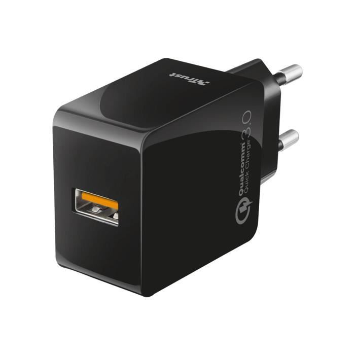 TRUST Ultra Fast USB Wall Charger - Chargeur secteur 1 Port