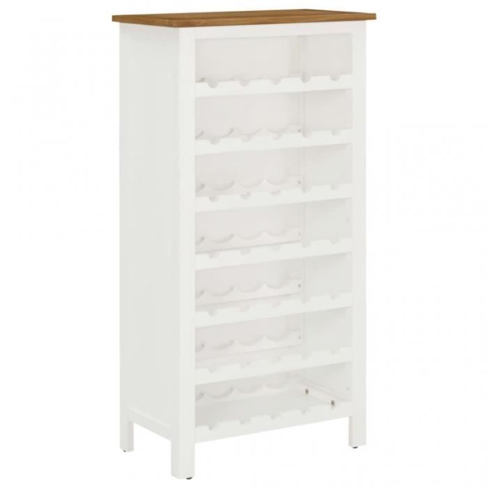 Armoire à vin 56x32x110 cm Bois de chêne massif