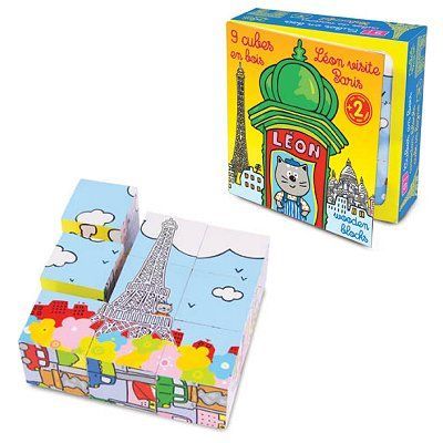 Coffret 9 cubes Léon à Paris