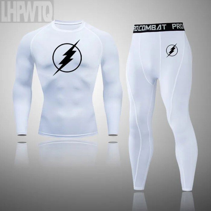 Chemises à manches longues et Leggings de sport pour hommes,ensembles