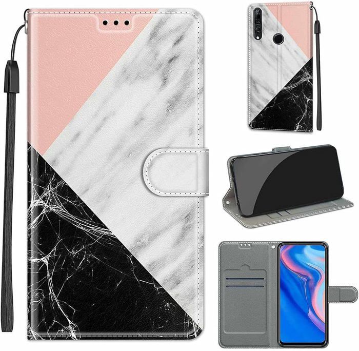 Coque Magnétique Protection Complète Pour Huawei P Smart Z - Verre Trempé Arrière + Métal Noir