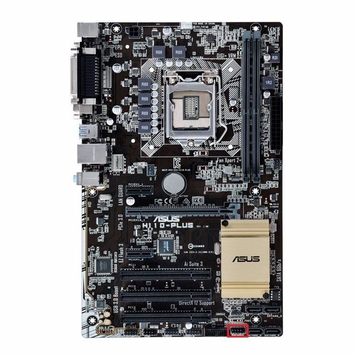 Carte mère ASUS H110-PLUS Intel H110 LGA 1151 2xDDR4 32GB ATX - Asus