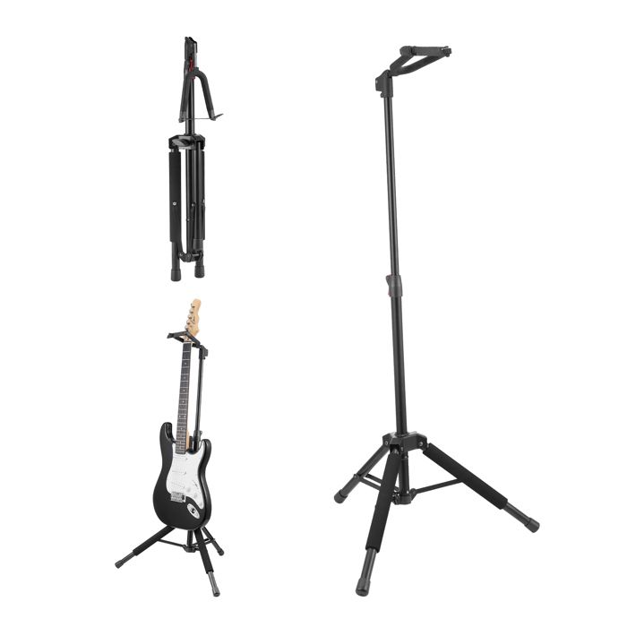 Support double Quiklok Stand universel avec système autobloquant, pliable - noir