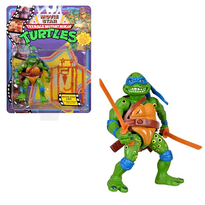 Les Tortues Ninja Figurine articulée de collection Movie star 90 10 cm Leonardo Pour les enfants dès 4 ans T00031
