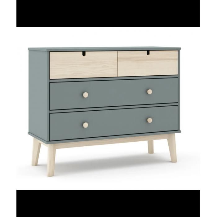 Commode de 4 tiroirs meuble de rangement- Longueur 100 x Largeur 40 x Hauteur 81 cm Commode de 4 tiroirs meuble de rangement- Longueur 100 x Largeur 40 x Hauteur 81 cm