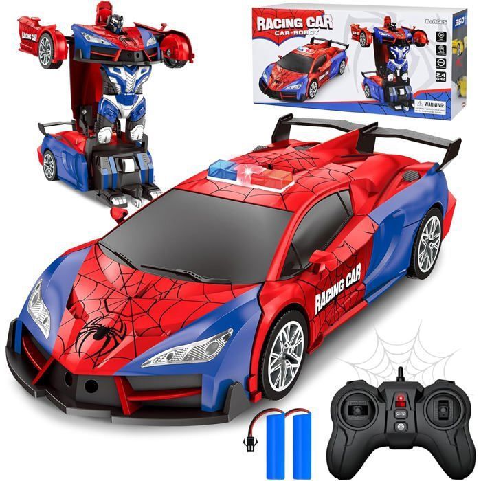 Jouets pour Fille de 5 Ans Voiture Télécommandée, Voitures RC Voiture Cascade Jouet, Voiture RC 4WD 2,4 GHz Double Face Rotative à 360° avec Phares, Cadeaux pour Garçons/filles Jouets pour Filles 3-6