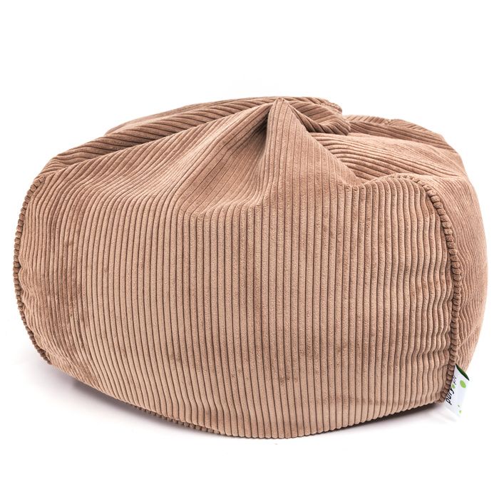 Pouf en velours côtelé fauteuil ergonomique avec repose-pieds siège rembourré confortable base large intérieur salon Sz96 M