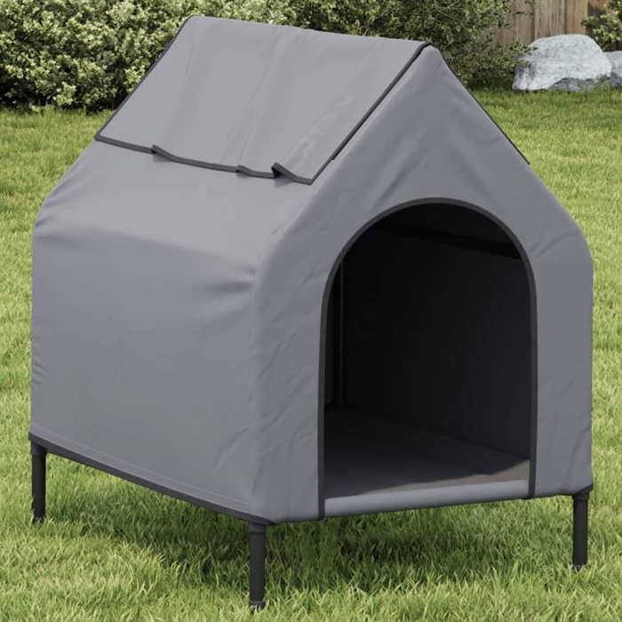 Gris Niche pour chien cage polyvalente gris clair tissu oxford et acier A354