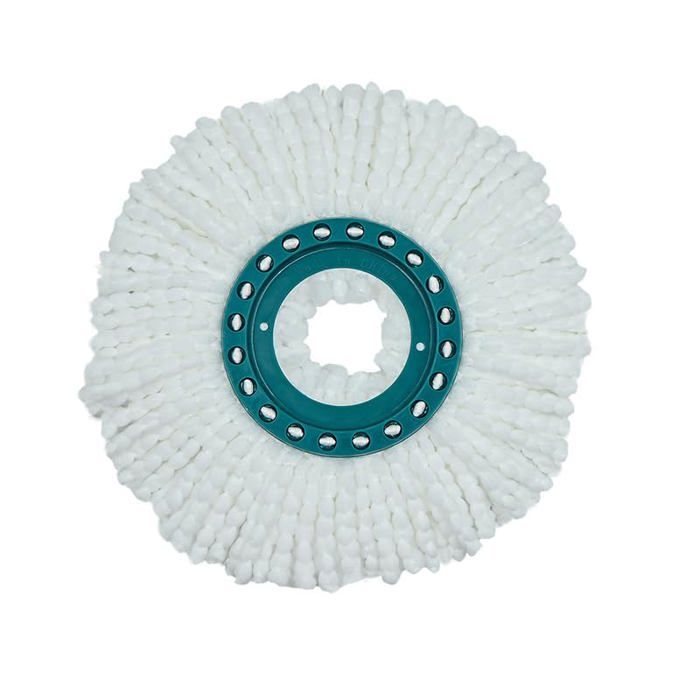 Lot de têtes de rechange en microfibre pour balai à franges rotatives  Compatible avec les systèmes Leifheit et 360° Spinning.