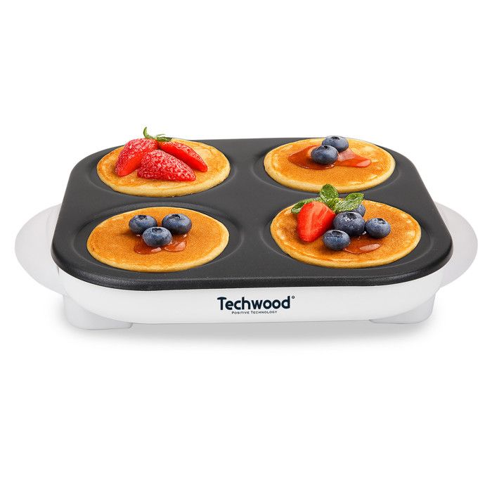 Appareil à Mini Crêpes et Pancakes 8 Moules Surface Antiadhésive Température Automatique
