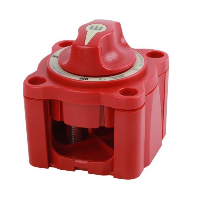 Interrupteur principal de coupure de batterie de voiture 12 V 24 V à 32 V CC 100 A Interrupteur de batterie 3 positions encastrable pour moto, camion, voiture, bateau Interrupteur principal de coupure de batterie de voiture 12 V 24 V à 32 V CC 100 A Interrupteur de batterie 3 positions encastrable pour moto, camion, voiture, bateau