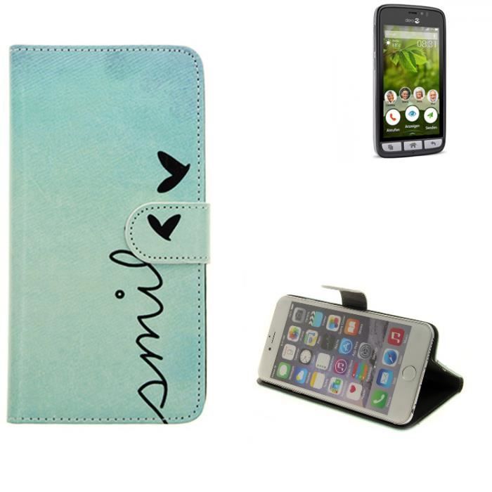 Étui Flip Cover Pour Lumigon T3 – Style Rabat Avec Bumper – Noir – K-S-Trade (Neuf)