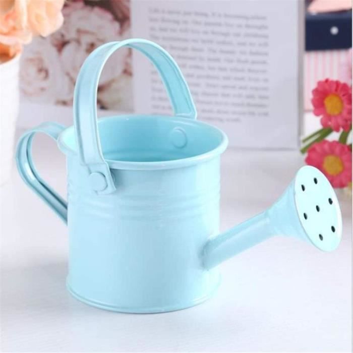 Mini Arrosoir En Métal Beige - Petit Pot D'Eau Pour Plantes D'Intérieur - Décoration Vintage - Dimensions 7.5x7.3 Cm