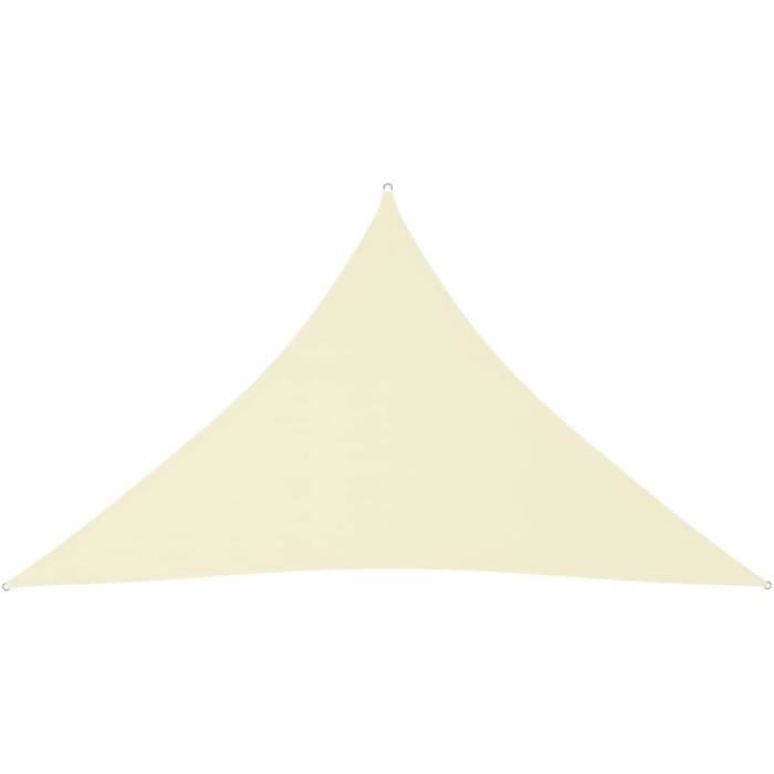 Voile d'ombrage Triangle 3x3x3m, Voile de Jardin Imperméable Triangle 160GSM Matériau Parasol Tissu Anti-UV Écran Solaire Auvent Auvent, pour Jardin Patio Partie Arrière Cour Camping, Orange