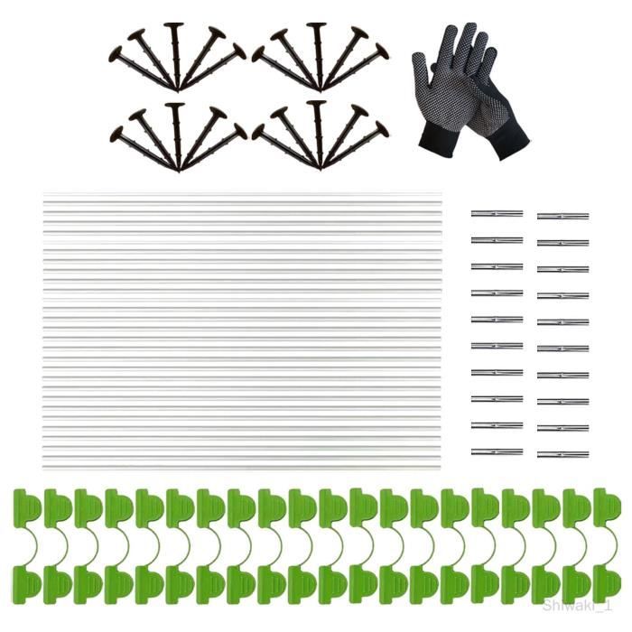 Lot de 10 cerceaux de serre en plastique flexible pour serre[310] - Jardin