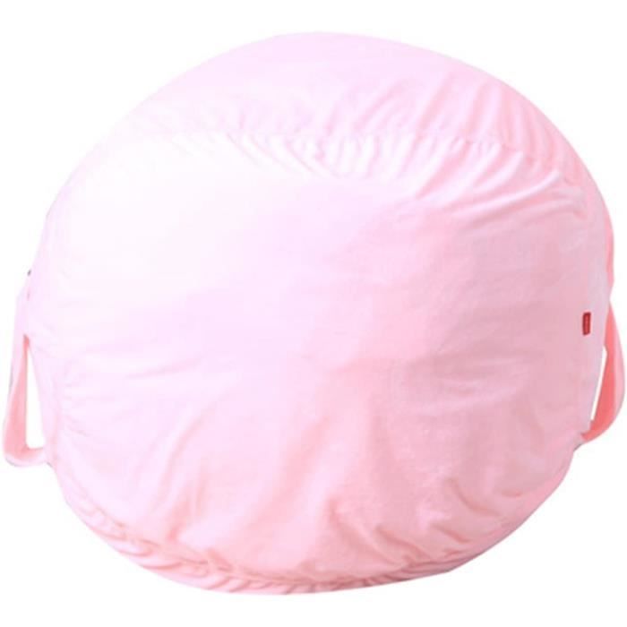 Housse De Pouf En Velours 400L - Sans Rembourrage - Double Rose - Grand Format 140x109cm