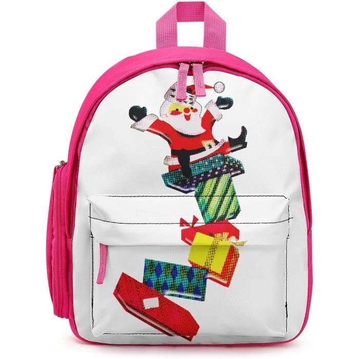 Sac à Dos Arbre De Noël Coloré Pour école Et Voyage - En Nylon Résistant - Pour Garçons Et Filles - Taille Unique