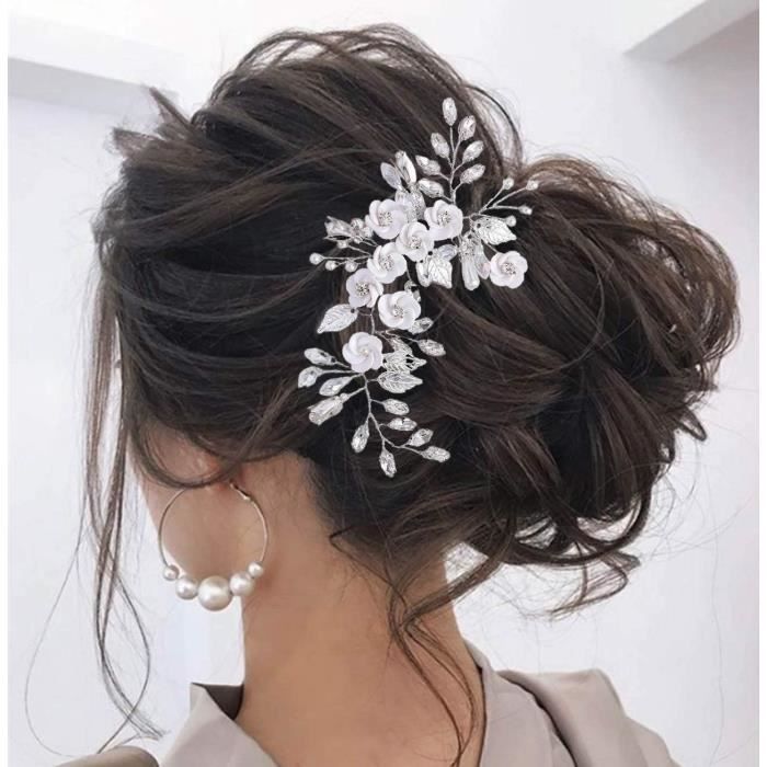 Accessoires De Cheveux De Mariage Femme Broche Cheveux Strass Mariage Accessoire Cheveux Court Mariage Pour Demoiselle D Hon u3559 argent Achat Vente broche Accessoires De Cheveux De Mariage Femme Bro...