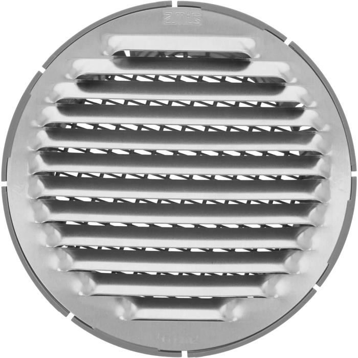 Grille de ventilation ronde en Aluminium avec moustiquaire | Grilles d ...