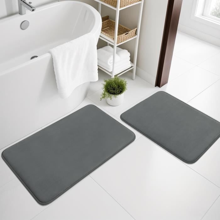 Lot De 12 Tapis En Mousse à Mémoire De Forme – Emboîtables – Noir – 30x30x1,25 Cm – Salon Et Salle De Jeux