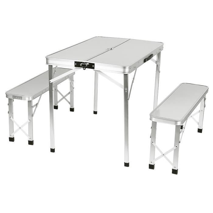 Ensemble Table Pliante Et 2 Bancs Camping Table Buffet Banc Pliant Jardin 90 Cm Prix Pas Cher Cdiscount