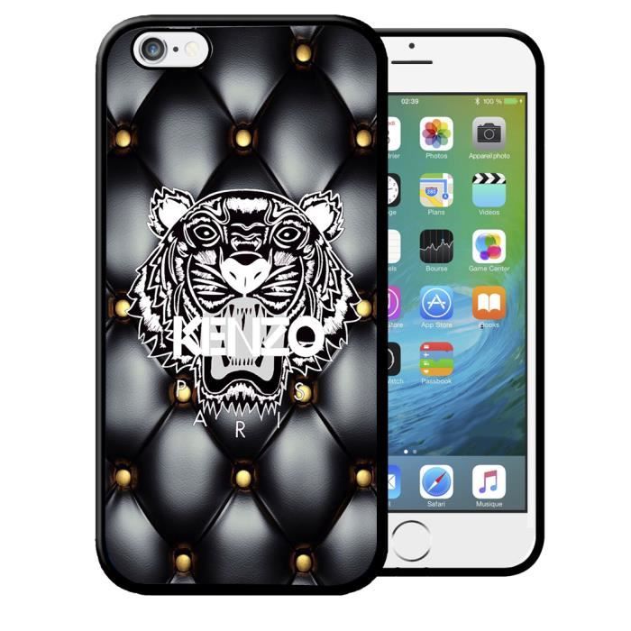 Coque iphone 7 Kenzo Noir logo