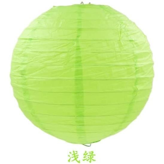 Lanterne En Papier Décorative 10-40 Cm - Pour Mariage, Nouvel An Chinois, Fête, Décoration Chambre - Couleur Unie, Forme Ronde