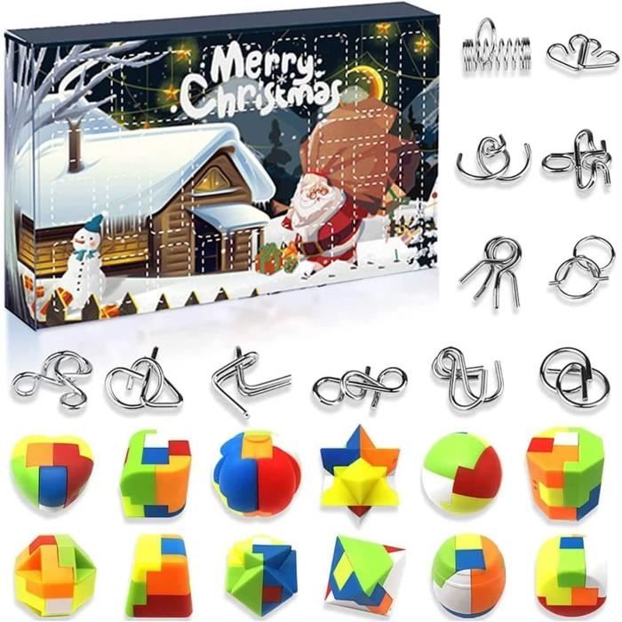 Calendrier de l'Avent 2023-Puzzle de Noël-Le Père Noël prépare des Calendrier de l'Avent 2023-Puzzle de Noël-Le Père Noël prépare des