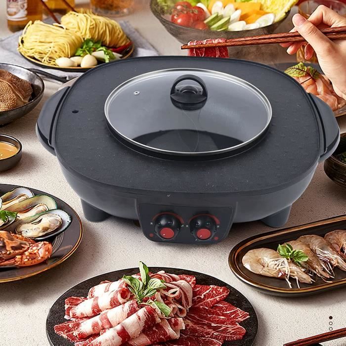 Cuisinière électrique Portable 1,6L - Revêtement Antiadhésif - 600W - Pour Cuire Nouilles, œufs, Soupe - Idéal étudiant, Bureau - 1