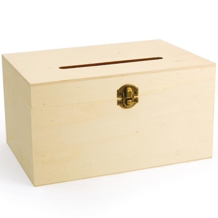 Urne décorative en bois - GRAINE CRÉATIVE - Personnalisable - Bois - 24x14x16 cm - Beige - Mixte - Adulte Urne décorative en bois - GRAINE CRÉATIVE - Personnalisable - Bois - 24x14x16 cm - Beige - Mixte - Adulte