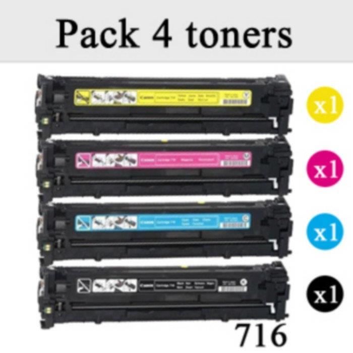 pack de 4 toner compatible canon i sensys lbp 5050