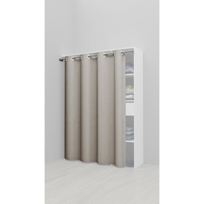 Valby Kit Rideau 1 Colonne 60 Cm Avec 1 Penderie 2 1 Tiroirs Decor Chene Kronberg Blanc L 161 6 X H 218 3 X P 50 Cm Achat Vente Amenagement Dressing Valby Kit Rideau 1 Colonne 60 Cdiscount