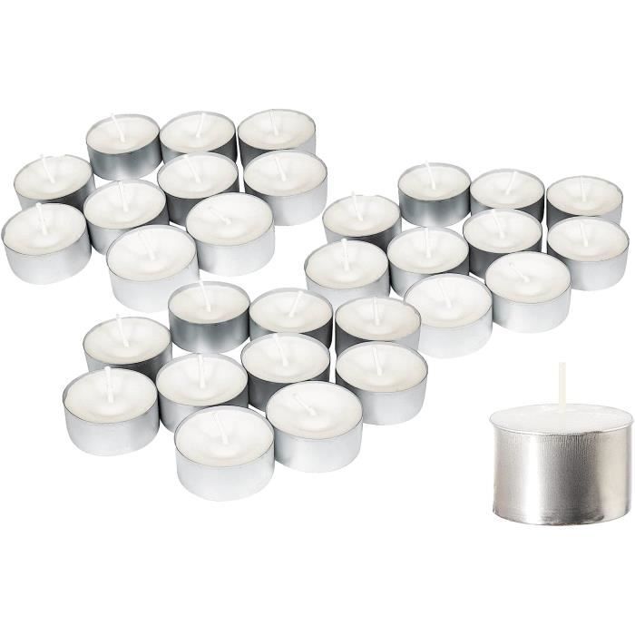 Bougies Pour Réchaud Alimentaire Lot De 40 Bougies Chauffe-plats - Durée 4 Heures - Blanches, Génériques Four A Bois