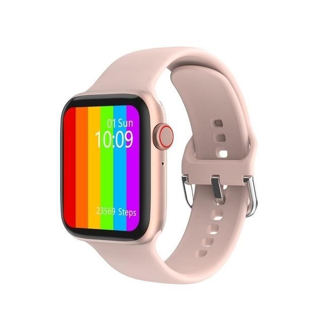 Montre Connectée Noir et Or Smartwatch Bracelet étanche Bluetooth Android Apple 