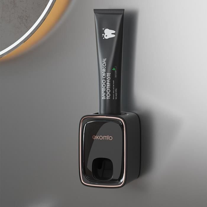 Distributeur Automatique Dentifrice Mural - Étanche Et Anti-poussière - Gris