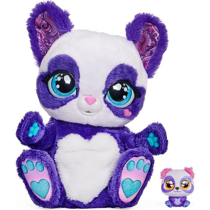 Peluche Interactive - PEEK A ROO - Maman Panda Roo - 3 Bébés Mystères - Plus de 150 Effets Sonores